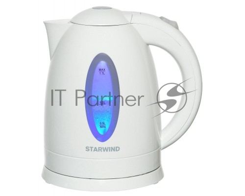 Чайник электрический Starwind SKP2211 1.7л. 2200Вт белый (корпус: пластик)