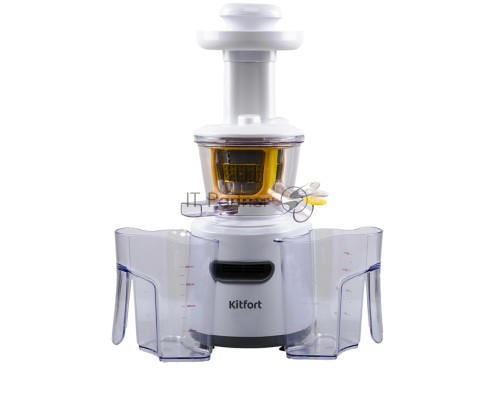 Соковыжималка шнековая Kitfort КТ-1101-1 150Вт белый
