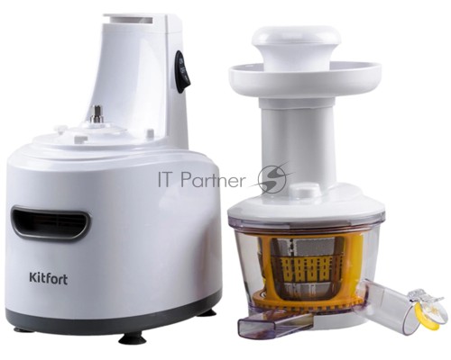 Соковыжималка шнековая Kitfort КТ-1101-1 150Вт белый