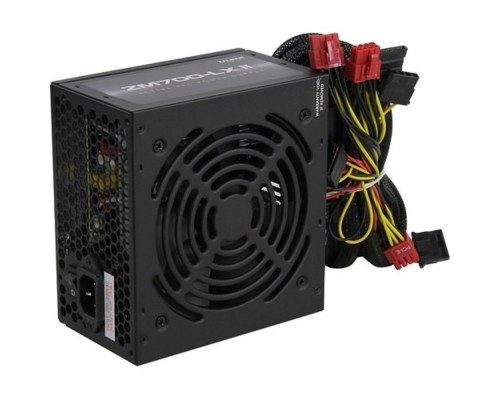 [Блок питания] Zalman <LX> ZM700-LXII <700W, (20+4+4+4) pin, 4x(6+2) pin, 6xSATA, 5xMolex, 14 см, кабель питания, 87%, Act