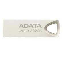 A-DATA Flash Drive 32GB UV210, USB 2.0, Металлич., Серебро