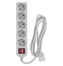 PC PET Сетевой фильтр AP01006-E-G 1.8м (5 розеток) серый
