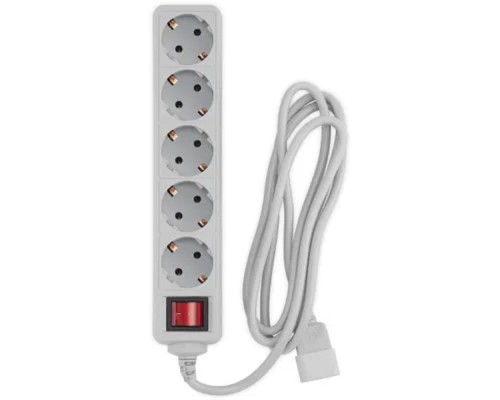 [Сетевые фильтры] PC PET Сетевой фильтр AP01006-E-G 1.8м (5 розеток) серый