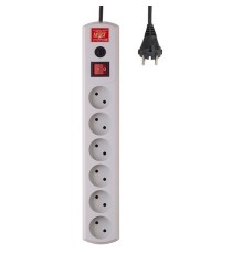 MOST Сетевой фильтр Real R 6 розеток 5 м белый (578418)