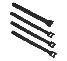 Cabeus CLAMP-180-BK Хомут для кабеля, липучка с мягкой застежкой, 180x14 мм, черный (10 шт.) [9356c] 