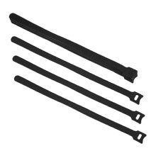 Cabeus CLAMP-310-BK Хомут для кабеля, липучка с мягкой застежкой, 310x14 мм, черный (10 шт.) [9366c] 