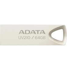 A-DATA Flash Drive 64GB USB 2.0 UV210 золотой мет. AUV210-64G-RGD