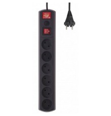 MOST Сетевой фильтр LR 1.7м (6 розеток) черный (коробка)