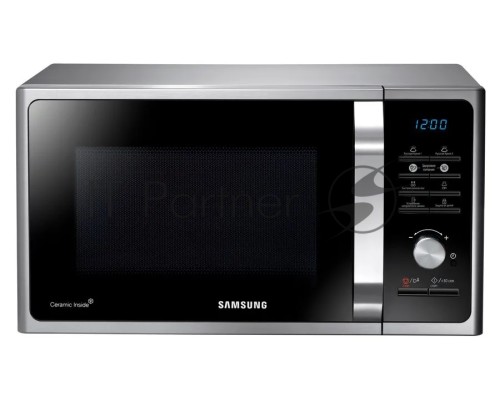 Микроволновая печь Samsung MS23F302TAS серебристый 23л 800Вт  кнопки, поворотный механизм