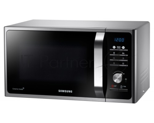 Микроволновая печь Samsung MS23F302TAS серебристый 23л 800Вт  кнопки, поворотный механизм