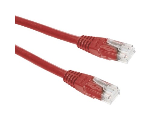 [Аксессуар] Патч-корд TWT UTP кат.5e, с заливными колпачками, 0.5 м, красный