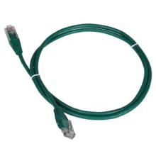 Патч-корд TWT UTP кат.5e, с заливными колпачками, 1.0 м, зеленый