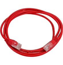 Патч-корд TWT UTP кат.5e, с заливными колпачками, 2.0 м, красный