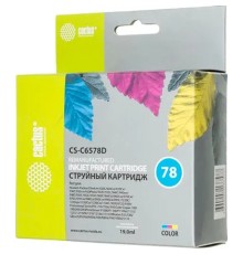 Картридж струйный Cactus CS-C6578D №78 голубой/пурпурный/желтый (19мл) для HP DJ 900/1220C/PS P000/P1100