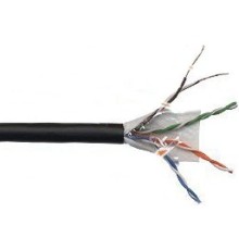 Кабель информационный Lanmaster LAN-5EUTP-WP-OUT кат.5е U/UTP не экранированный 4X2X24AWG PE внешний 305м черный