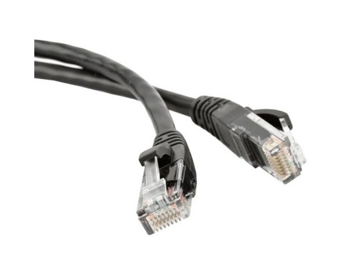 [Аксессуар] Патч-корд TWT UTP кат.5e, с заливными колпачками, 1.0 м, черный