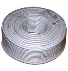 Кабель коаксиальный Lanmaster TWT-RG6U-CS48/1-WH RG-6/U F/UTP общий экран 75Om PVC внутренний 100м белый