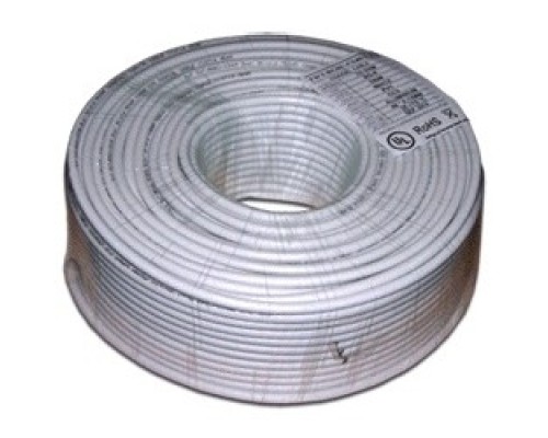 [Аксессуар] Кабель коаксиальный Lanmaster TWT-RG6U-CS48/1-WH RG-6/U F/UTP общий экран 75Om PVC внутренний 100м белый