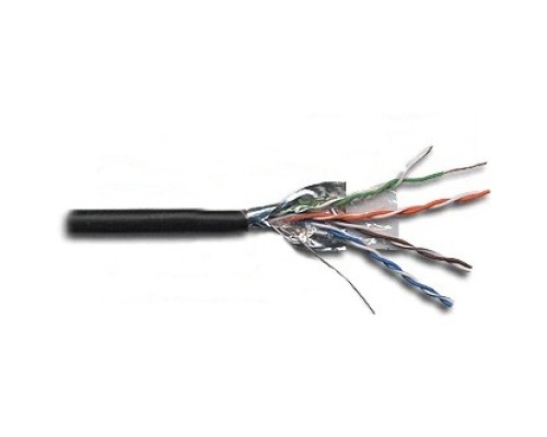 [Аксессуар] Кабель информационный Lanmaster LAN-5EFTP-WP-OUT кат.5е F/UTP общий экран 4X2X24AWG PE внешний 305м