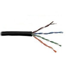 Lanmaster LAN-5EUTP-OUT Кабель информационный Lanmaster LAN-5EUTP-OUT кат.5е U/UTP не экранированный 4X2X24AWG PE внешний 305м черный