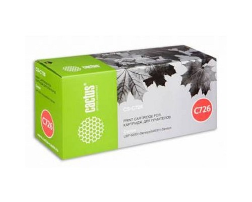 [расходные материалы] Тонер Картридж Cactus CS-C726S черный для Canon LBP-6200/6200D (2100стр.)