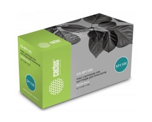 [расходные материалы] Тонер Картридж Cactus CS-SP110E черный (2000стр.) для Ricoh Aficio SP 111/SP 111SF