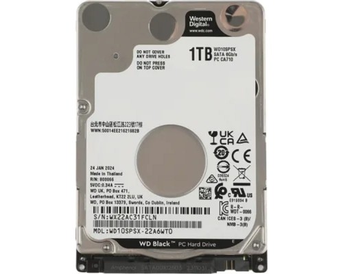 [Жесткий диск] 1TB WD Black (WD10SPSX) {SATA 6Gb/s, 7200 rpm, 64Mb buffer}