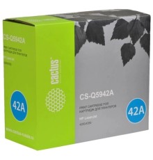 Картридж лазерный Cactus CS-Q5942A черный (10000стр.) для HP LJ 4250/4350