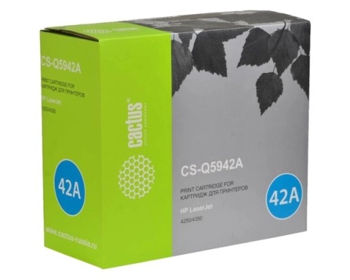 [расходные материалы] Картридж лазерный Cactus CS-Q5942A черный (10000стр.) для HP LJ 4250/4350