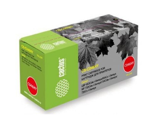[расходные материалы] Тонер Картридж Cactus CS-C046HY желтый (5000стр.) для Canon LBP 653Cdw/654Cx/MF732Cdw/734Cdw/735Cx