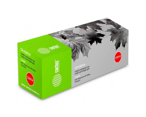 [расходные материалы] Тонер Картридж Cactus CS-C051H для Canon LBP 162dw/MF 264dw/267dw/269dw черный (4100стр.)