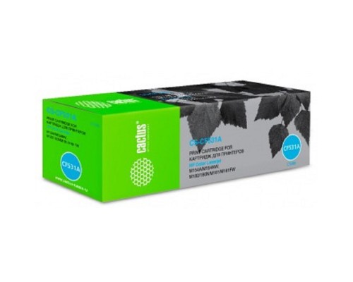 [расходные материалы] Тонер Картридж Cactus CS-CF531A голубой (900стр.) для HP LJ M180n/M181fw