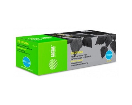 [расходные материалы] Тонер Картридж Cactus CS-CF532A желтый (900стр.) для HP LJ M180n/M181fw