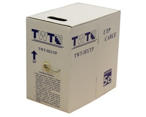 [Аксессуар] Кабель информационный Lanmaster TWT-5EUTP-PT-GY кат.5е U/UTP не экранированный 4X2 PVC универсальный 305м серый