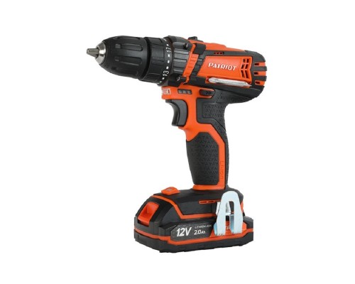 [Дрель, Шуруповерт] PATRIOT BR 101ES Дрель-шуруповерт аккумуляторная [180201301] { одна батарея Li-Ion, 12V, зарядка за 1 час, двусторонняя бита, цветная коробка }