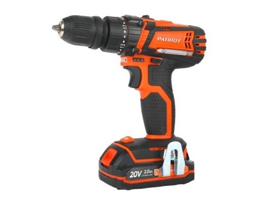 [Дрель, Шуруповерт] PATRIOT BR 203UES Дрель-шуруповерт [180201203] { 2 скор. две батареи Li-Ion, зарядка за 1 час, двусторонняя бита, кейс } 