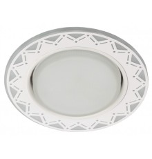 Эра Б0037388 DK LD27 WH/WH Светильник, декор со светодиодной подсветкой GX53, белый/белый