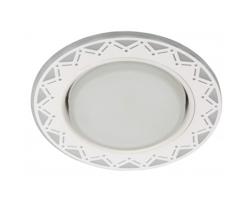 [точечные светильники] Эра Б0037388 DK LD27 WH/WH Светильник, декор со светодиодной подсветкой GX53, белый/белый