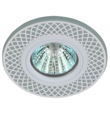 Эра Б0037380 DK LD42 WH/WH Светильник, декор со светодиодной подсветкой MR16, белый/белый