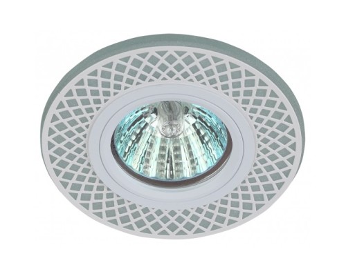 [точечные светильники] Эра Б0037380 DK LD42 WH/WH Светильник, декор со светодиодной подсветкой MR16, белый/белый