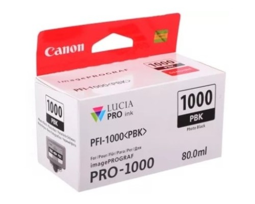 [Расходные материалы] Картридж струйный Canon PFI-1000 PBK 0546C001 фото черный для Canon Pixma MG5740/MG6840/MG7740