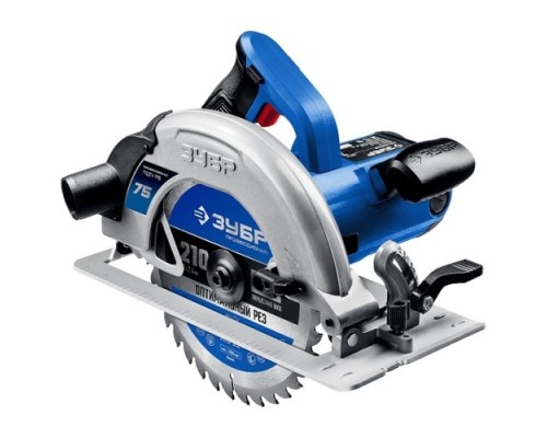 [Пила] ЗУБР Пила дисковая [ПДП-75] { 90°-75 мм, диск 210 мм, 2000 Вт, ЗУБР Профессионал} 