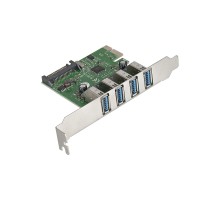 Exegate EX283716RUS Контроллер EXE-314 PCI-E 2.0, 4*USB3.0 ext, разъем доп.питания (OEM)