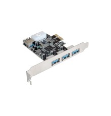Exegate EX283720RUS Контроллер EXE-367 PCI-E 2.0, 3*USB3.0 ext + 1*USB3.0 int, разъем доп.питания (OEM)