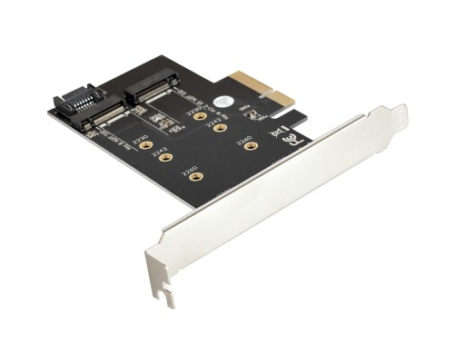 [Переходник] Exegate EX283713RUS Переходник EXE-509 M.2 B key + M.2 M Key -> PCI-Ex4/SATA
