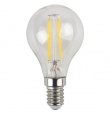 ЭРА Б0043437 F-LED P45-5W-827-E14 Лампа ЭРА (филамент, шар, 5Вт, тепл, E14)