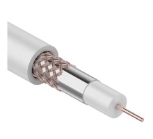 Rexant [01-2641] Кабель коаксиальный RG-59U+Cu (75 Ом), Cu/Al/Cu, 64%, бухта 100 м, белый