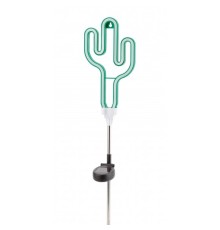 ЭРА Б0044239 ERASF012-31 Садовый неоновый светильник Кактус на солнечной батарее