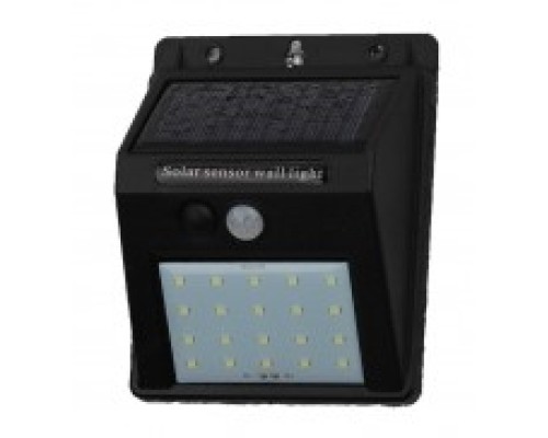 [садовые фонари] ЭРА Б0044244 ERAFS064-04 Фасадный светильник с датчиком движения, на солнечной батарее, 20LED, 60 lm