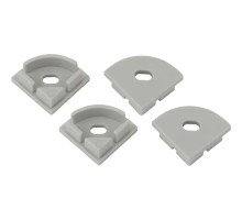 Эра Б0039452 1616R-3B Набор заглушек для профиля CAB280, 4 сквозные круглые